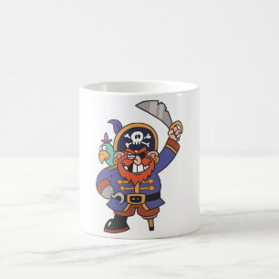 Mug Pirate de gingembre avec le perroquet