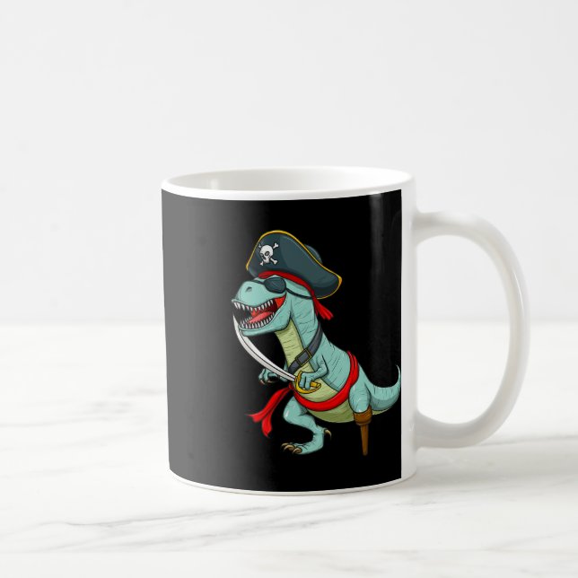 Mug Pirate Dinosaure T Rex Fun Tyrannosaurus Halloween (Droite)