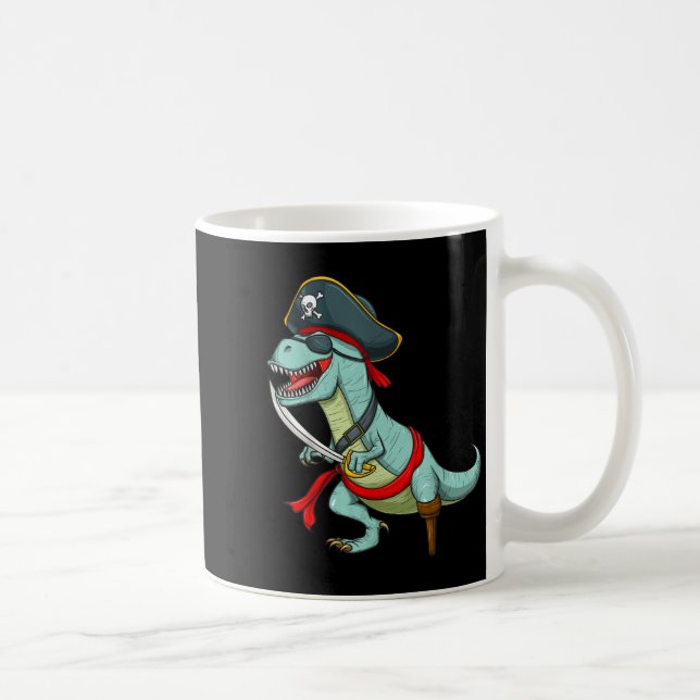 Mug Pirate Dinosaure T Rex Funny Tyrannosaurus Hallowe (Droite)