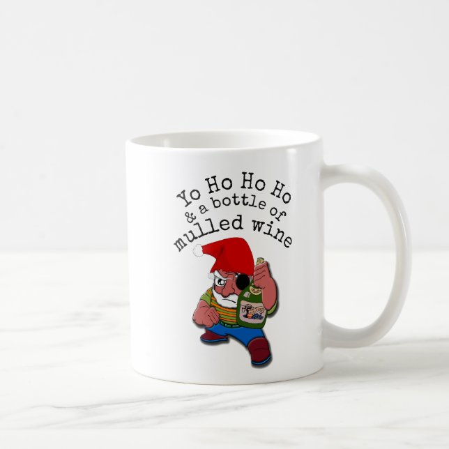 Mug Pirate Père Noël Funny Vin Multiculé Noël (Droite)