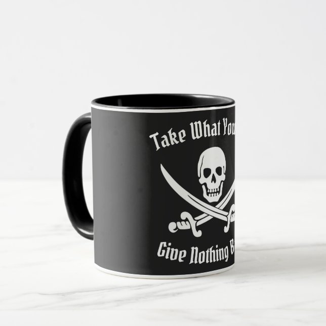 Mug Pirate Prendre Ce Que L'On Peut Faire (Devant gauche)