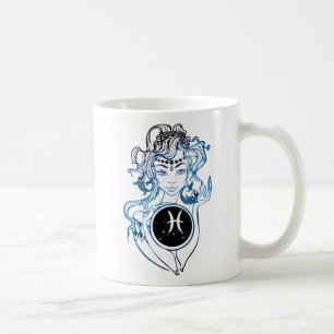 Mug Pisces Lady Art Déco