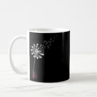 Mug Pissenlit 4 juillet Fleur mignonne Patriote améric