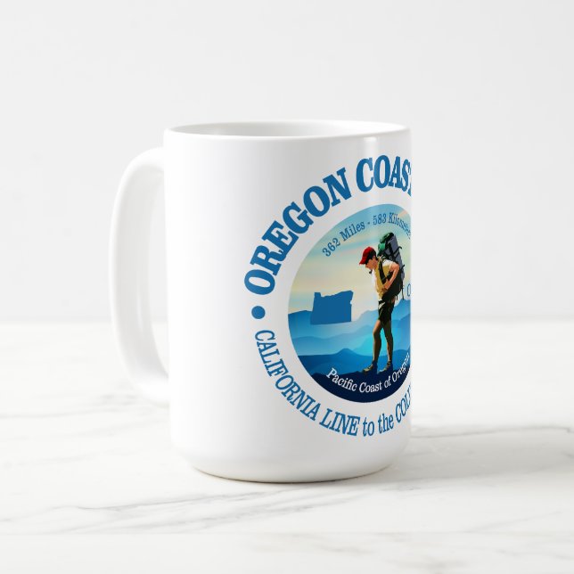 Mug Piste côtière de l'Oregon (C) (Devant gauche)