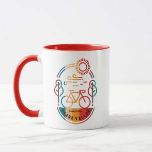 Mug Piste cyclable Retro Shark Valley