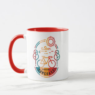 Mug Piste cyclable Retro Suncoast