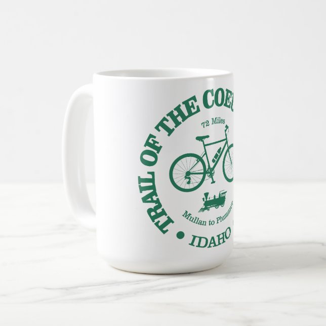 Mug Piste du Coeur d'Alene (cyclisme) (Devant gauche)