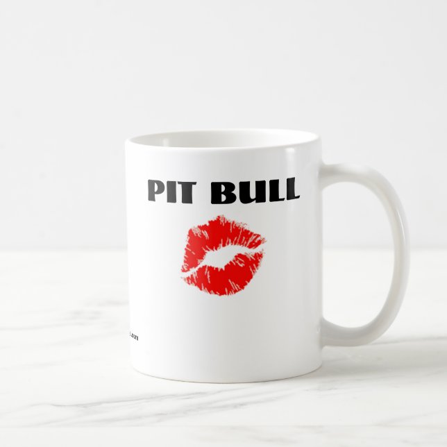 Mug Pitbull avec le rouge à lèvres - L'ORIGINAL (Droite)