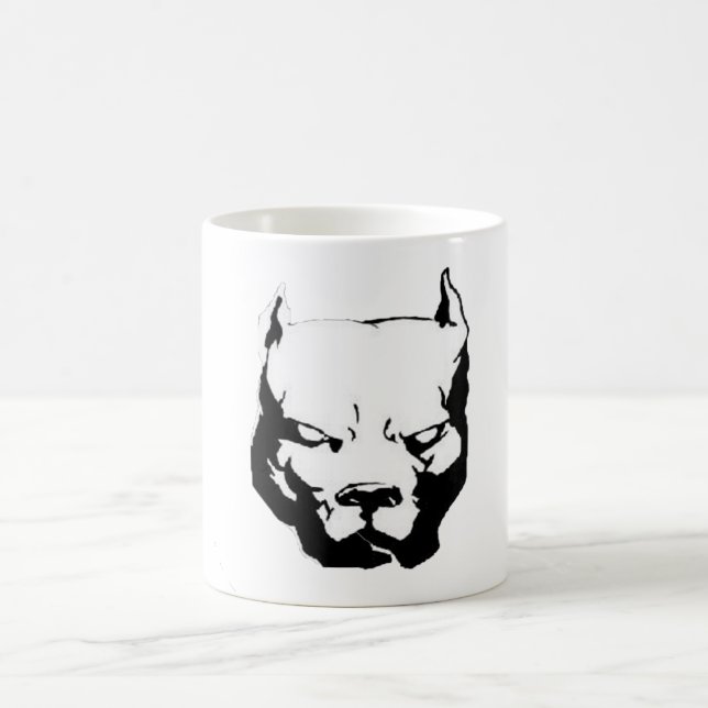 Mug Pitbull Dog en colère (Centre)