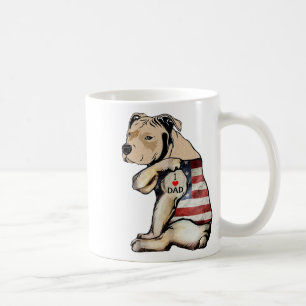 Mug Pitbull j'aime papa tatouage fête des pères