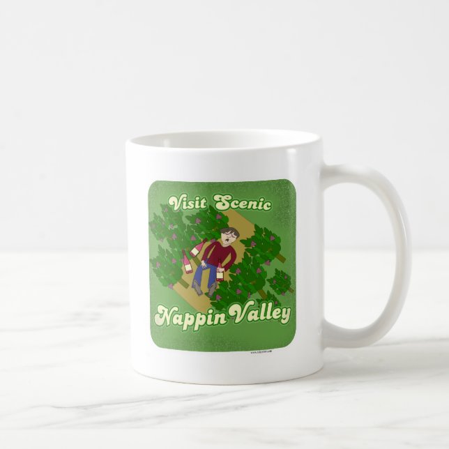 Mug Pittoresque Nappin Valley Amusante Conception Vins (Droite)