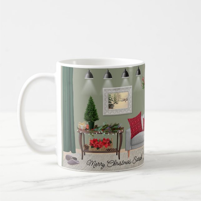 Mug pittoresque scène de Noël (Gauche)