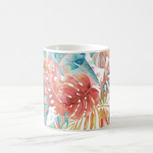 Mug Pix-Dezines Foliage de rouille Turquoise de la jun