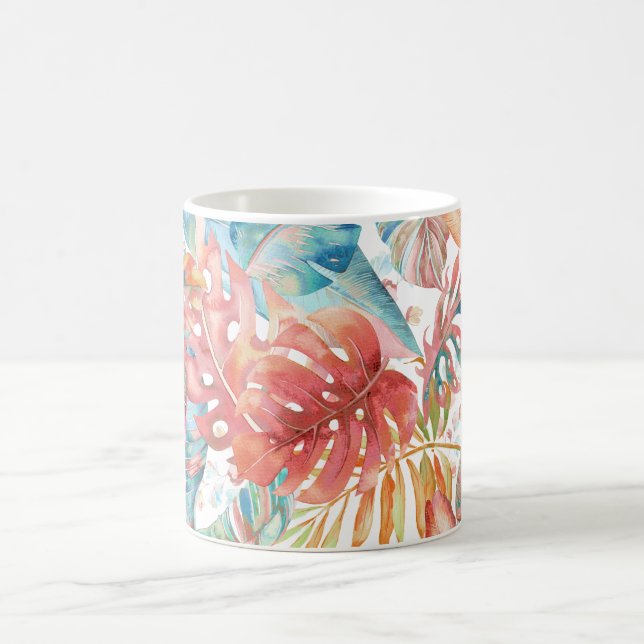 Mug Pix-Dezines Foliage de rouille Turquoise de la jun (Centre)