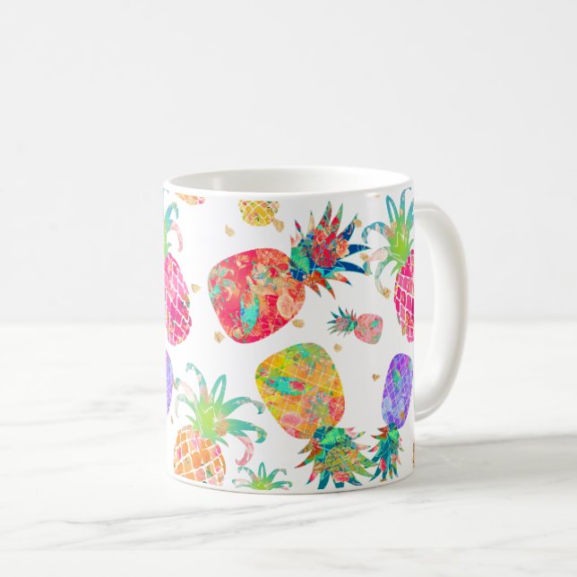 Mug PixDezines Aloha Motif ananas (Devant droit)