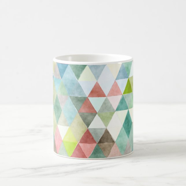 Mug PixDezines Boho Triangles géométriques/réglables (Centre)