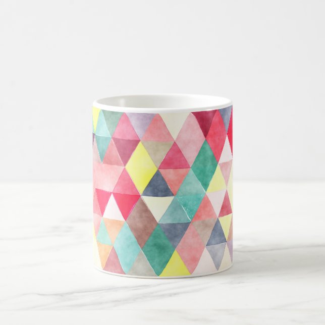 Mug PixDezines Boho Triangles géométriques/réglables (Centre)