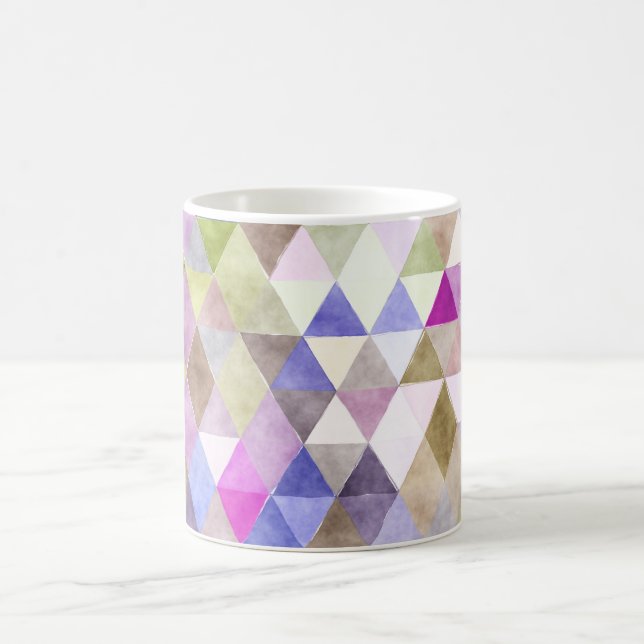Mug PixDezines Boho Triangles géométriques/réglables (Centre)