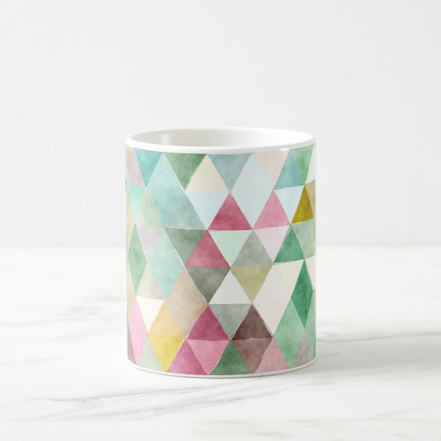 Mug PixDezines Boho Triangles géométriques/réglables (Centre)