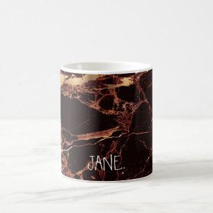 Mug PixDezines MASALA MARBRE ROUGE FAUX OR VEINS