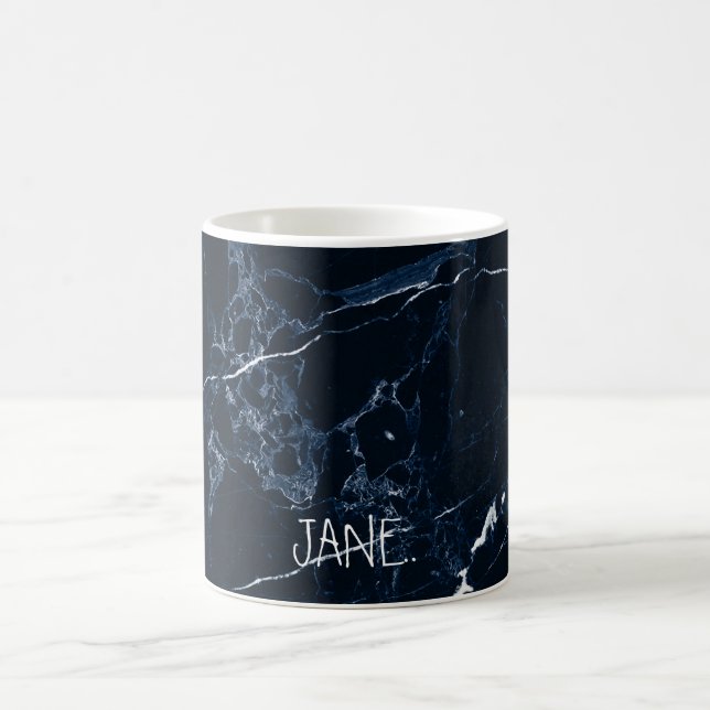 Mug PixDezines MIDNIGHT BLUE MARBLE (Centre)
