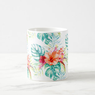 Mug PixDezines Paradis Tropical Floral Feuillage