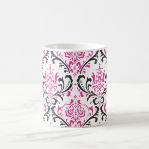 Mug PixDezines Rossi Damask, DO-IT-YOURSELF couleur ar