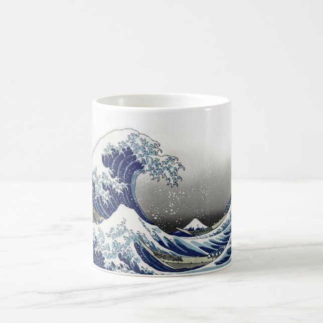 Mug PixDezines Vintage, grande vague, Hokusai 葛 飾 北 斎  (Centre)