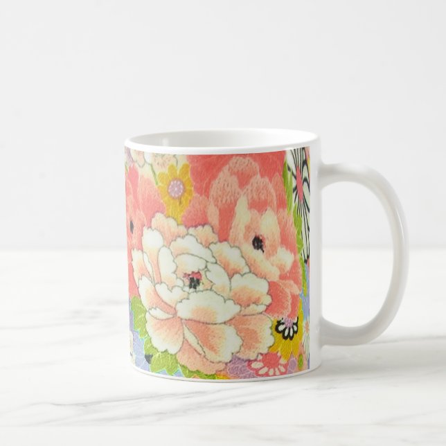 Mug PixDezines Vintages Shirimen Kimono (Droite)