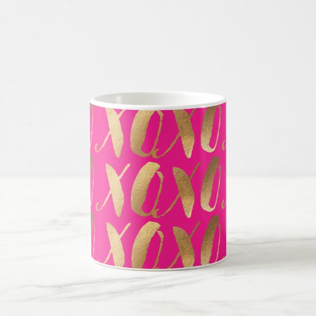 Mug PixDezines xoxo/Faux Gold/do-it-yourself arrière - (Centre)
