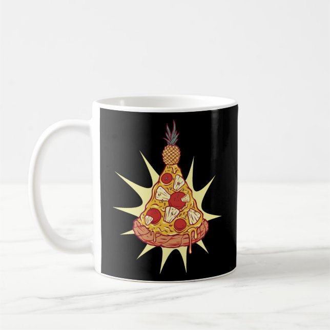 Mug Pizza ananas sapin de Noël (Gauche)