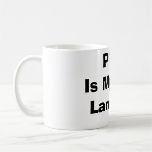 Mug Pizza Est Ma Langue D'Amour