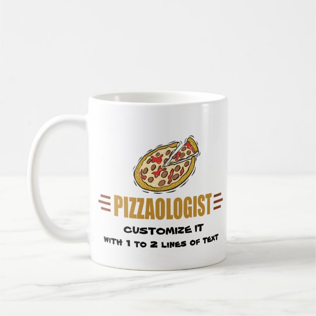Mug Pizza personnalisée (Gauche)