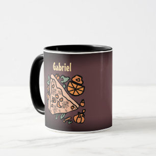Mug Pizza rétro avec torsion Citrouille