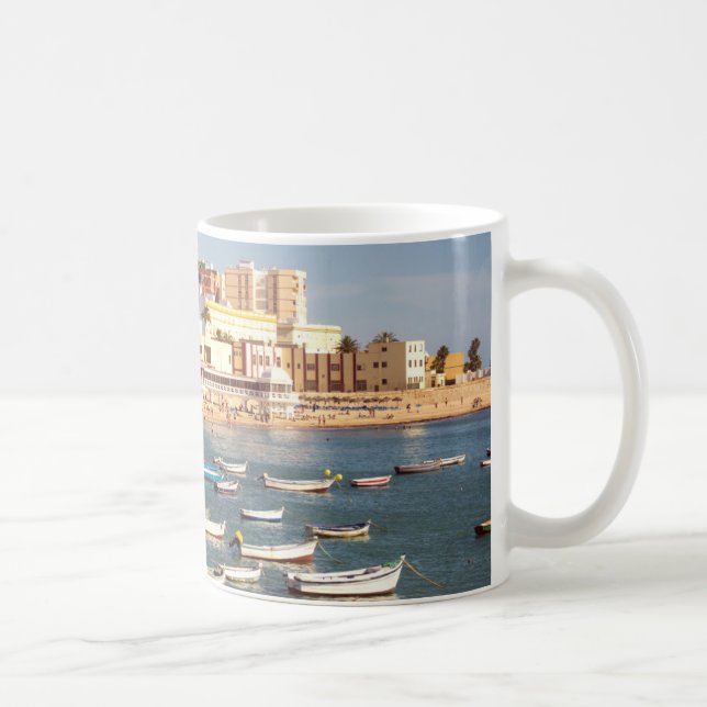 Mug Plage de Caleta à Cadix, Andalousie, Espagne (Droite)