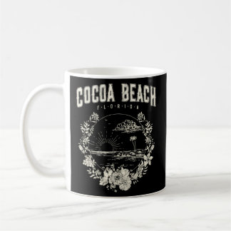 Mug Plage de Cocoa Floride Palm Trees Beach