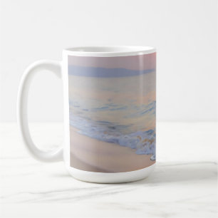 Mug Plage de coucher de soleil serein lueur de l'océan