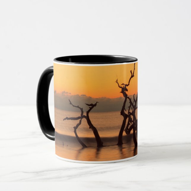 Mug Plage de Driftwood à Sunrise Jekyll Island Georgia (Devant gauche)