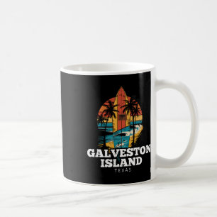 Mug Plage de l'île de Galveston Texas Planche de surf