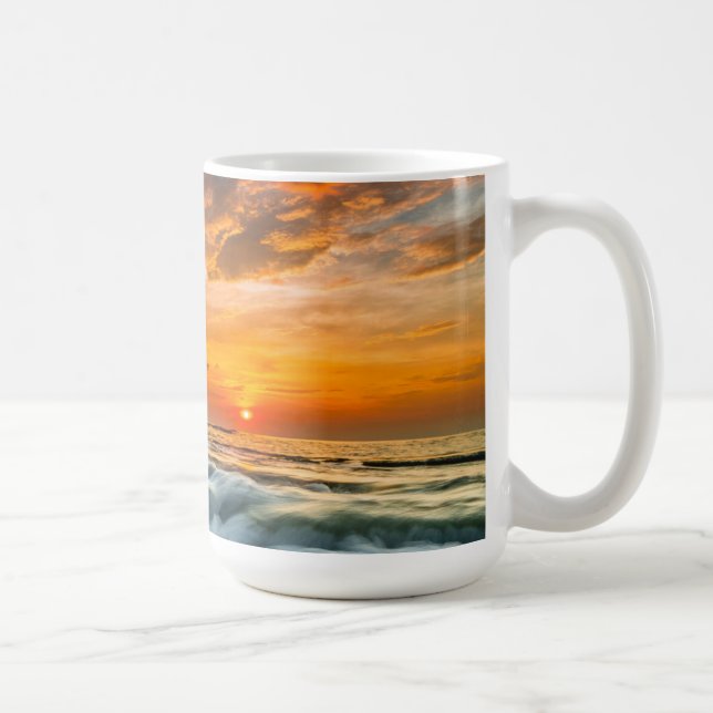 Mug Plage de Manyar au lever de soleil (Droite)