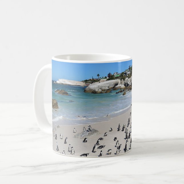 Mug Plage de Penguins Boulders | Afrique du Sud (Devant gauche)