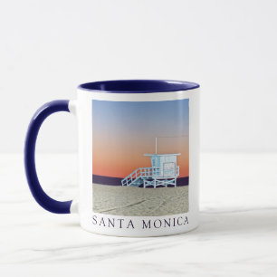 Mug Plage de père Noël Monica   Los Angeles, Californi