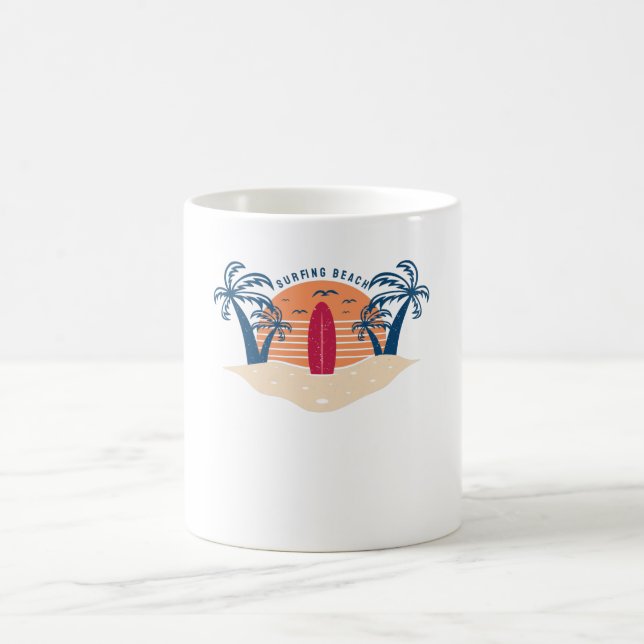Mug Plage de surf (Centre)