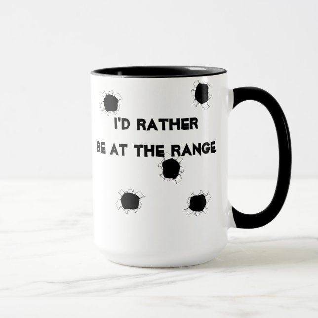 Mug Plage de tir cible de pistolet (Droite)