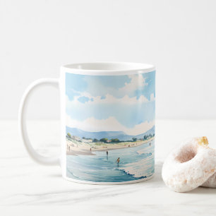 Mug Plage et vague de la mer