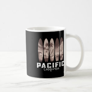 Mug Plage Pacifique Californie Planche de Surf Hommes