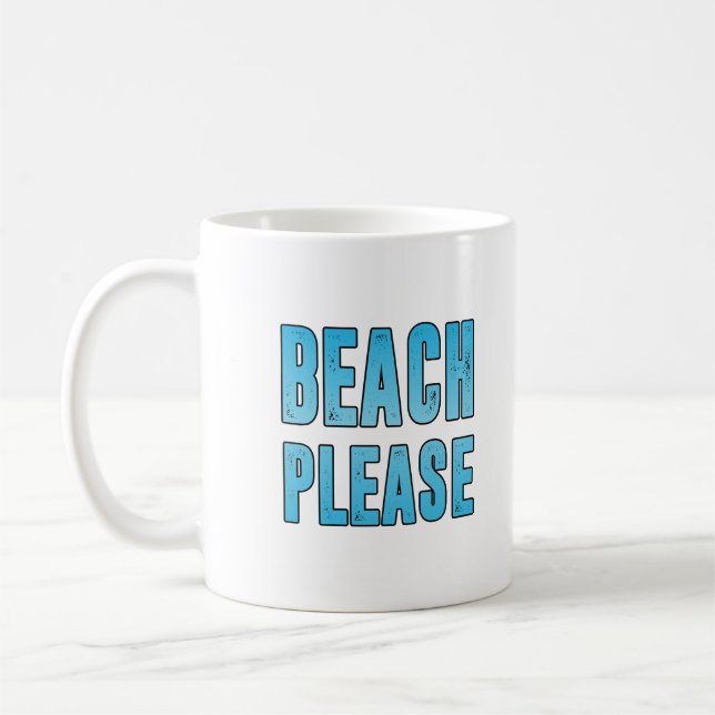 Mug Plage s'il vous plaît (Gauche)