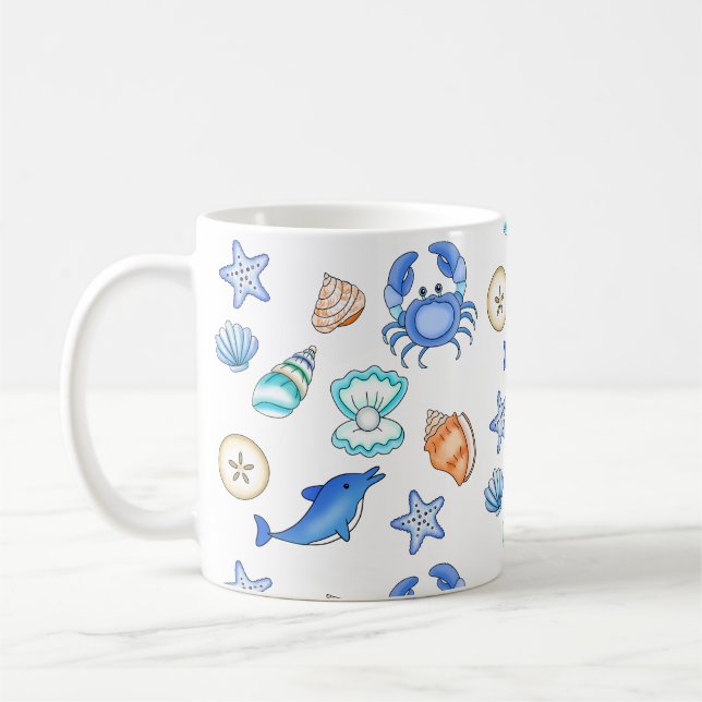 Mug Plage Thématique de la mer Créations (Gauche)