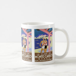 Mug Plage vintage de Monte Carlo