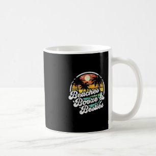 Mug Plages Alcool Et Meilleures Amies Drôle Rétro 70s